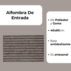 Felpudo Alfombra Para Entrada Base De Goma C/antideslizante - comprar online