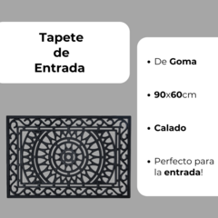 Alfombra Tapete De Entrada De Goma Calada - comprar online