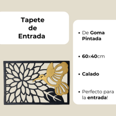 Alfombra Tapete De Entrada De Goma Calada Pintada - comprar online