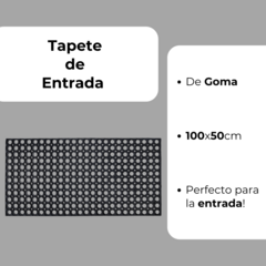 Alfombra Tapete De Entrada De Goma Agujeros - comprar online