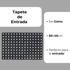 Alfombra Tapete De Entrada De Goma Agujeros - comprar online