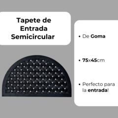 Alfombra Tapete De Entrada De Goma Semicircular - comprar online