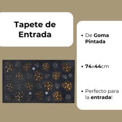 Alfombra De Entrada 100% Goma Pintada 74x44cm - comprar online