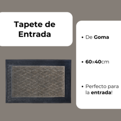 Alfombra Tapete De Entrada De Goma 60x40cm - comprar online