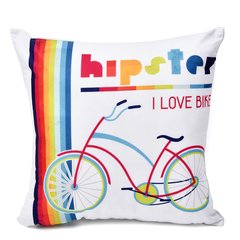 Fundas para Almohadón Estampadas Bicicleta 45 x 45 cm - comprar online