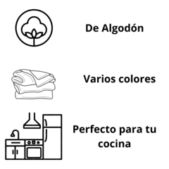 Repasador De Algodón Checks - comprar online