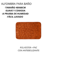 Alfombra Para Baño Pelo Suave 100% Poliéster Rulos/formas - tienda online