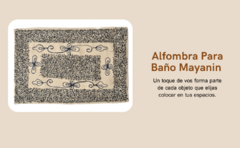 Alfombra De Baño MAYANIN Bordada 100% Algodón - comprar online