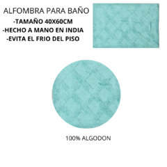 Alfombra Para Baño 100% Algodon 40x60 Cm en internet