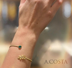 Pulseira Arruda bracelete com Esmeralda ouro 18k - comprar online