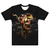 Camiseta Dry Fit Kanikoss Moda Nerd preta com estampa do personagem Dhalsim do jogo Street Fighter 6, mostrando-o em uma pose dinâmica. 