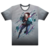 Camiseta  com qualidade Kanikoss Moda Nerd prateada em tecido dry fit, estampada com o personagem Ed do jogo Street Fighter 6. 