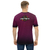 Modelo masculino de camiseta  com qualidade Kanikoss Moda Nerd em tons de roxo,  tecido dry fit, estampada com o personagem Juri do jogo Street Fighter 6.