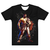 Camiseta  com qualidade Kanikoss Moda Nerd preta em tecido dry fit, estampada com o personagem Ryu do jogo Street Fighter 6