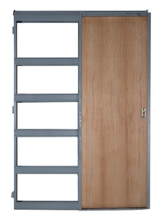 Puerta Corrediza Durlock Cedro 60cm