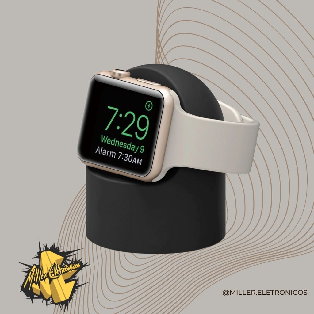 Suporte Carregador Relógio Apple Watch Smartwatch - Preto