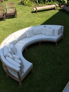 Sillón. Curvo x módulo Italia en madera de Lapacho de 3.15 x 0,90 - comprar online