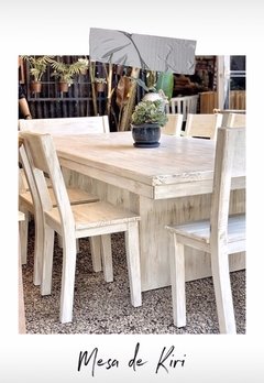 MESA Gertrudis tablon en MADERA KIRi 2.50x1,20x0,75 - COD. 440 - - comprar online