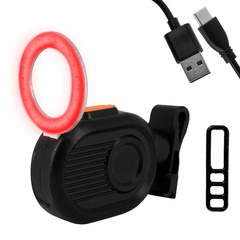 Luz led para bicicleta trasera - circular