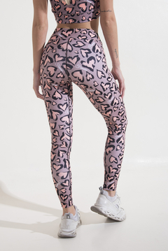 Heart Print Leggings - FemmeFit