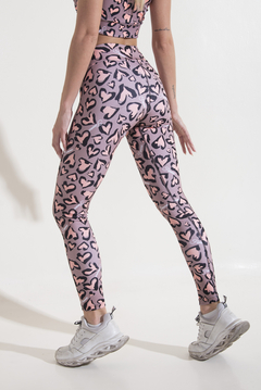 Heart Print Leggings - tienda online