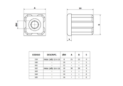 Regaton Caño 30x30 Roscado M12 en internet