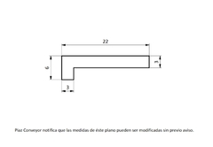 Perfil Guia Desgaste APM L 22 Rollo x 50 Mts - comprar online