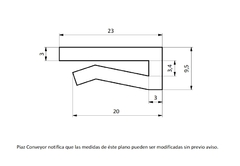 Perfil Guia Desgaste APM L Clip Rollo x 10 Mts - comprar online