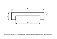 Perfil Guia Desgaste APM U30,5 Rollo x 50 Mts - comprar online