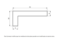 Perfil Guia Desgaste APM L 41 Tira x 3 Mts - comprar online