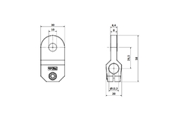 Mordaza Soporte Sensor Fotocelula P/barra Ø12 Ciego - comprar online