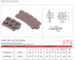 Cadena Curva LF880 K325 TAB 83 mm Plastica Rollo 3 Mts - comprar online