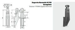 Soporte Baranda Transportador H198 Completo Piaz en internet