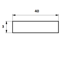 Perfil Guia de Desgaste APM Rectangular 3x40 Rollo x 10 Mts - comprar online