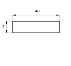 Perfil Guia de Desgaste APM Rectangular 4x40 Rollo x 10 Mts - comprar online