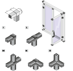 Union Conectora Plastica Caño 30x30 Varios Modelos Piaz - comprar online