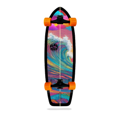 Skate Simulador de Surf 32" POWER COLORS - PRETO