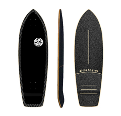 Shape de Skate Cruiser 33" Carbon Black (simulador de surf)