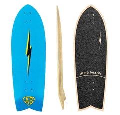 Skate Simulador de Surf 31" - Blue Lightning Bolt - comprar online