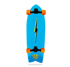 Skate Simulador de Surf 31" - Blue Lightning Bolt