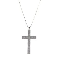 Colar Crucifixo Cravejado de Zircônia - comprar online