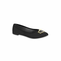 Sapatilha Feminina de Bico Fino Moleca Preto 5727.116 - Luart Calçados