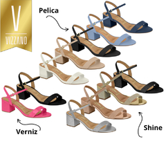 Sandália Vizzano Salto Quadrado 6291900 - comprar online