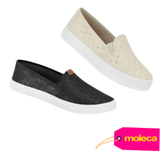 Tênis Slip On Flatform Moleca Feminino 5712.323/5296.130