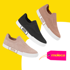 Tênis Moleca Slip on Gaspea knit Mojav 5740.211 na internet