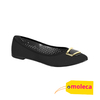 Sapatilha Feminina de Bico Fino Moleca Preto 5727.116