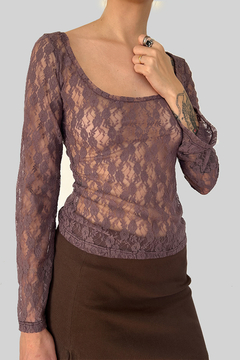 Remera ARABESQUE Reversible - Humo - tienda online