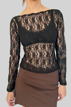 Remera ARABESQUE Reversible - Negro - Cauce