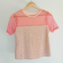 Remera Tul con Lentejuelas - comprar online