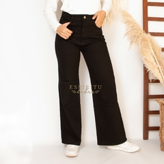 Jeans Wide Leg Negro